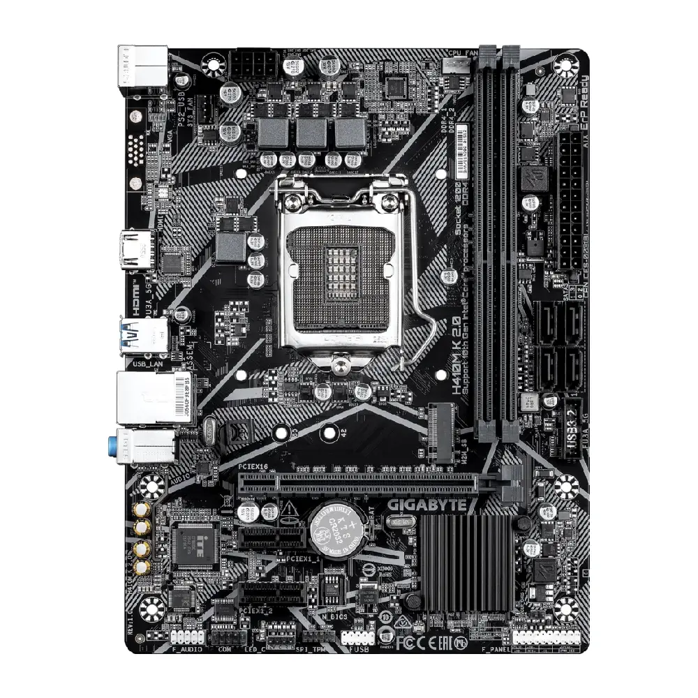Gigabyte Motherboard H410M K 2.0 DDR4 For Intel 10th Gen view 3